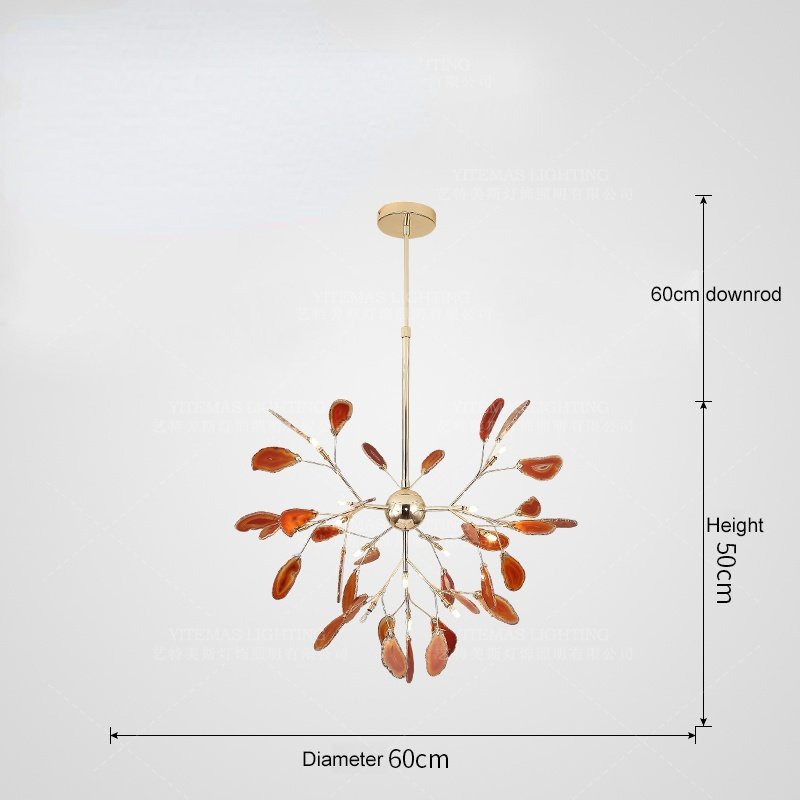 Arisha Lustre Coloré Branche Feuille Design, Salon/Chambre