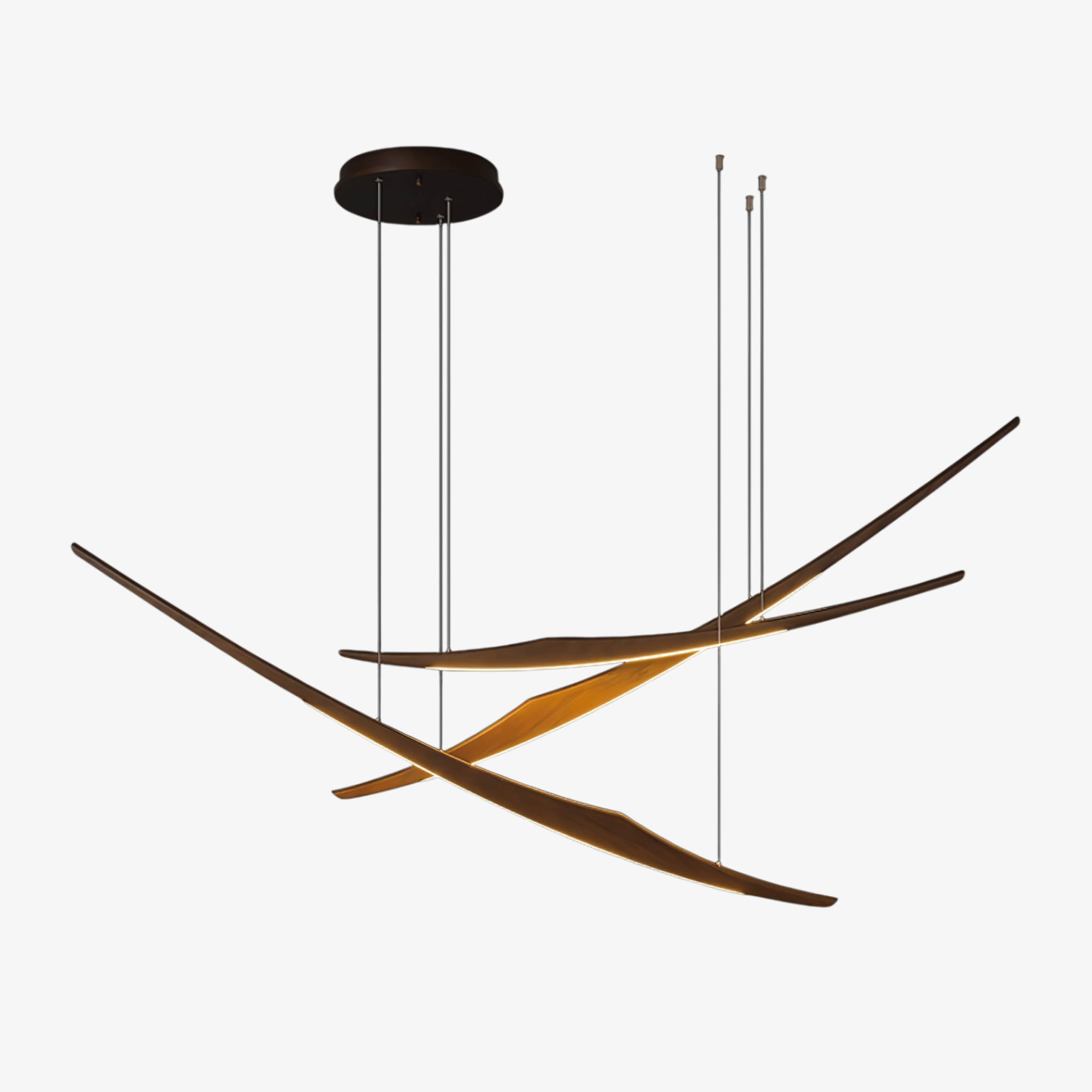 Skytrace Suspension Élégante Minimaliste en Bois