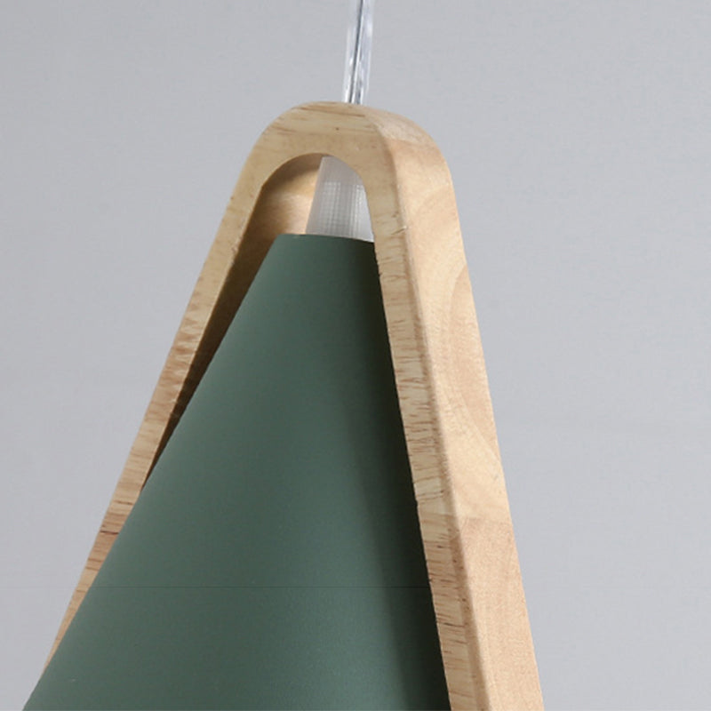 Valentina Suspension 5 Couleurs, Bois/Métal Vert/Rose Salon