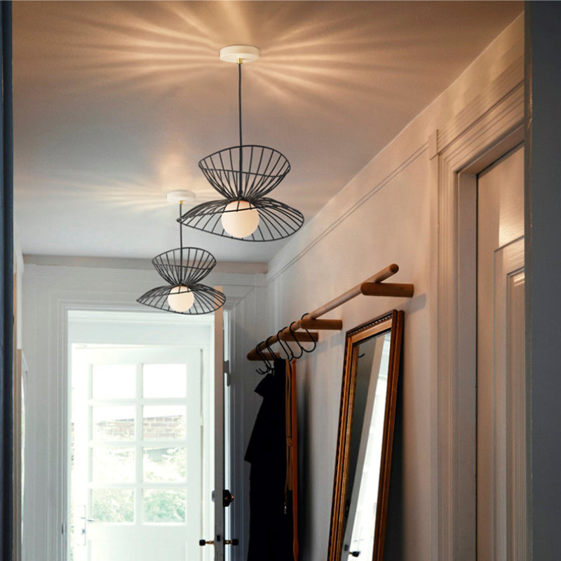 Ritta Luminaires Suspension Vertigo LED Métal Noir/Or Salle à manger