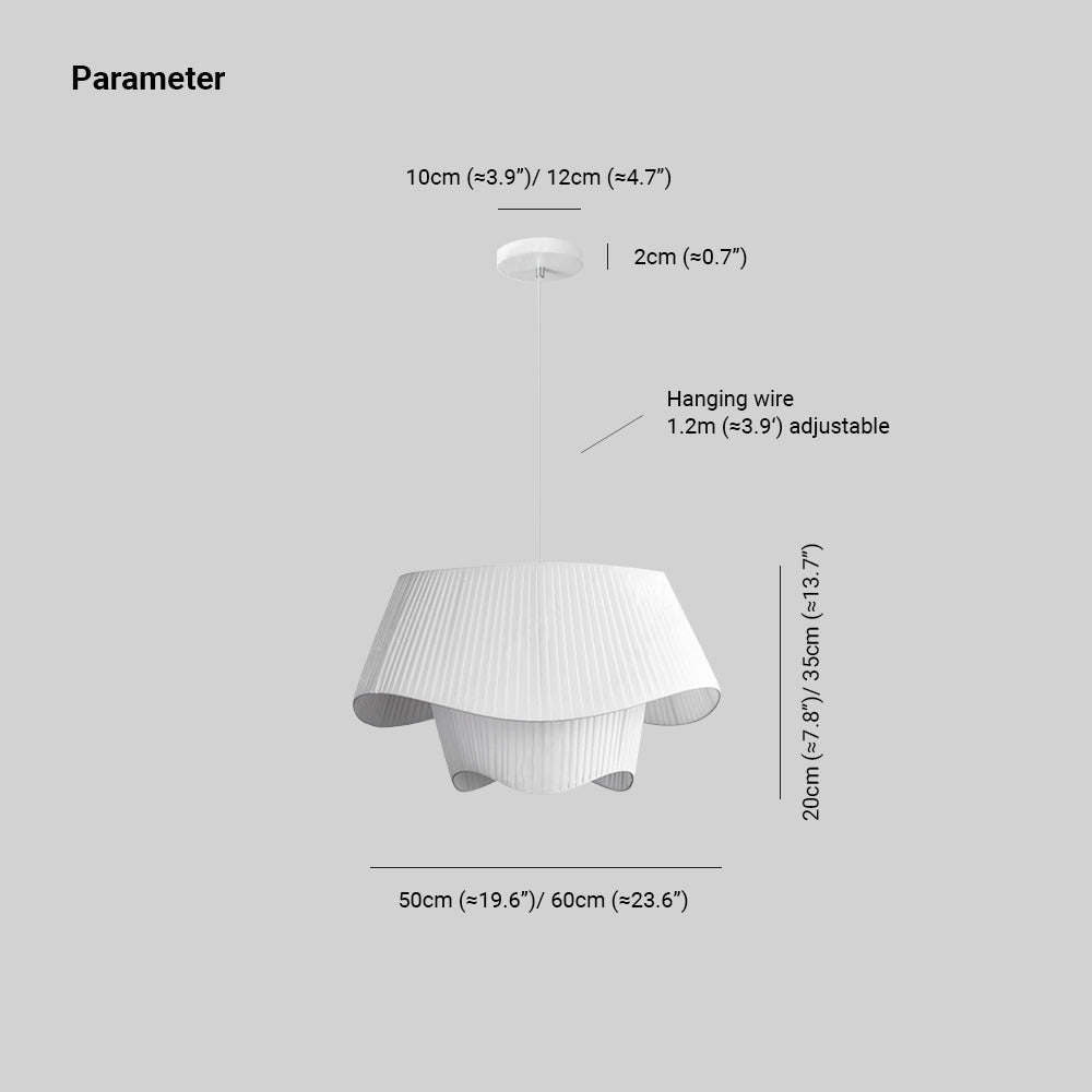 Ritta Suspension Nordique, Métal/Tissu, Blanc, Salon