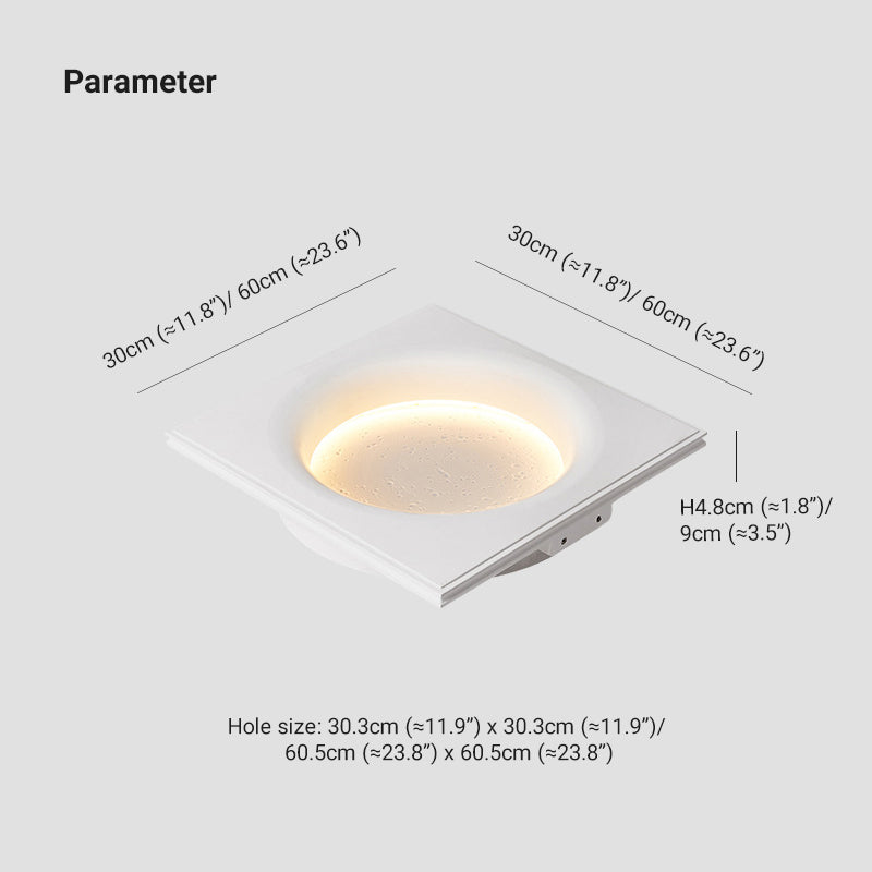 Aria Applique Murale de Peinture Dimmable avec Télécommande, 2 Style, Blanc, Salon