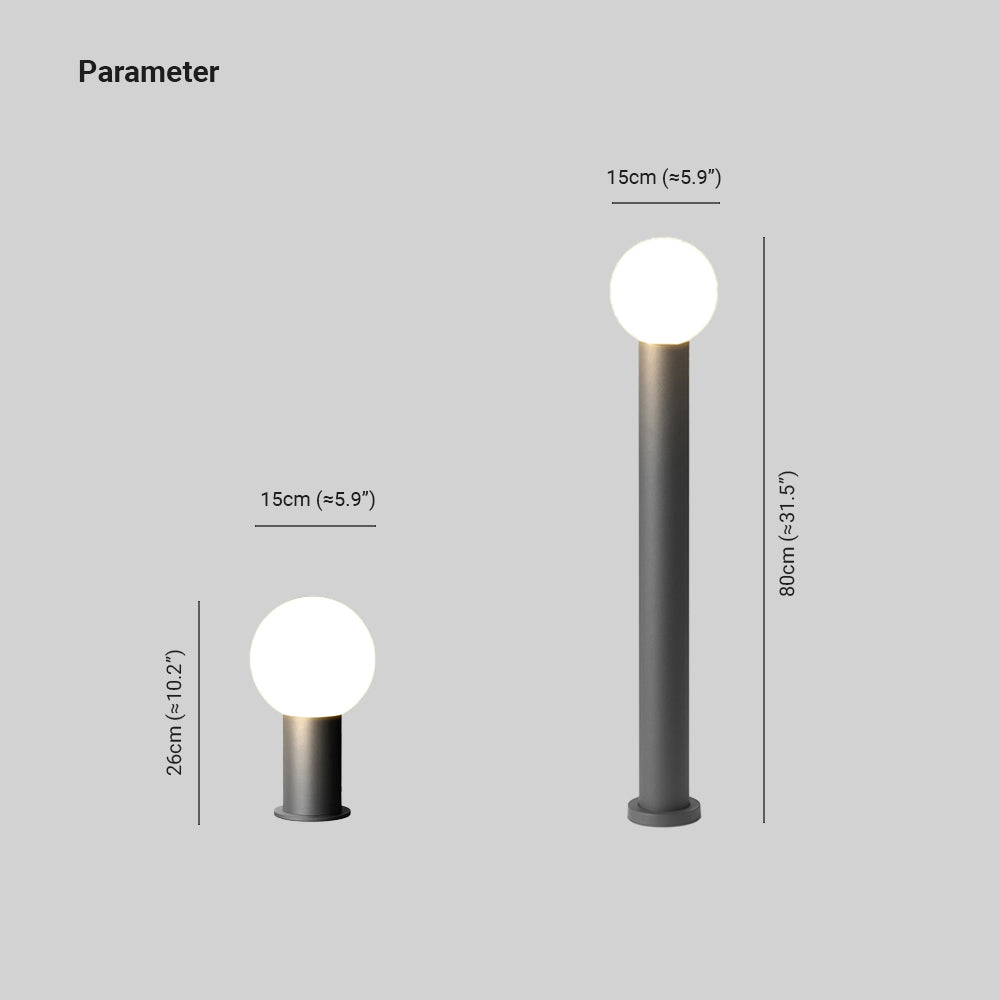 Ray Moderne LED Lampadaire Extérieur Noir Métal Allée Cour