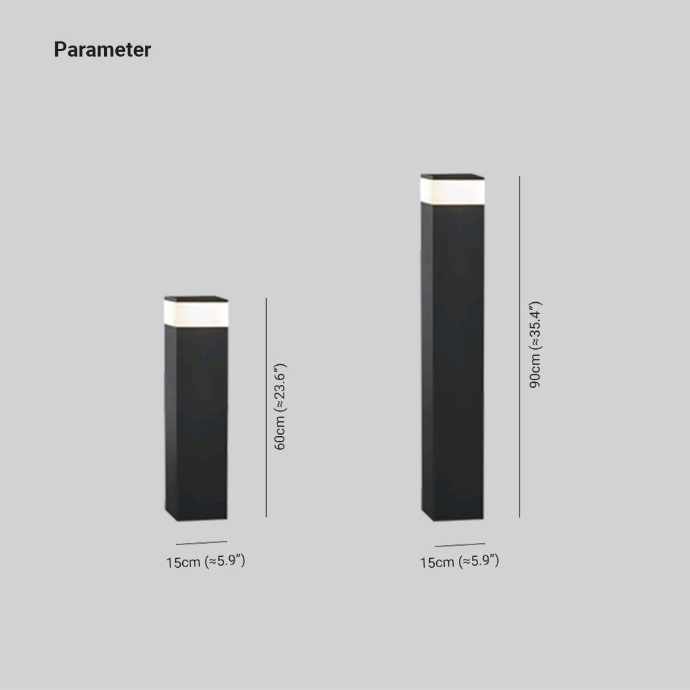 Ray Moderne LED Lampadaire Extérieure Noir Métal Allée Cour