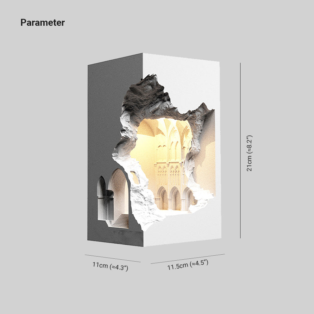 Ray Applique Murale Art Déco Flush LED Encastrée, 3 Styles, Blanc, Salon