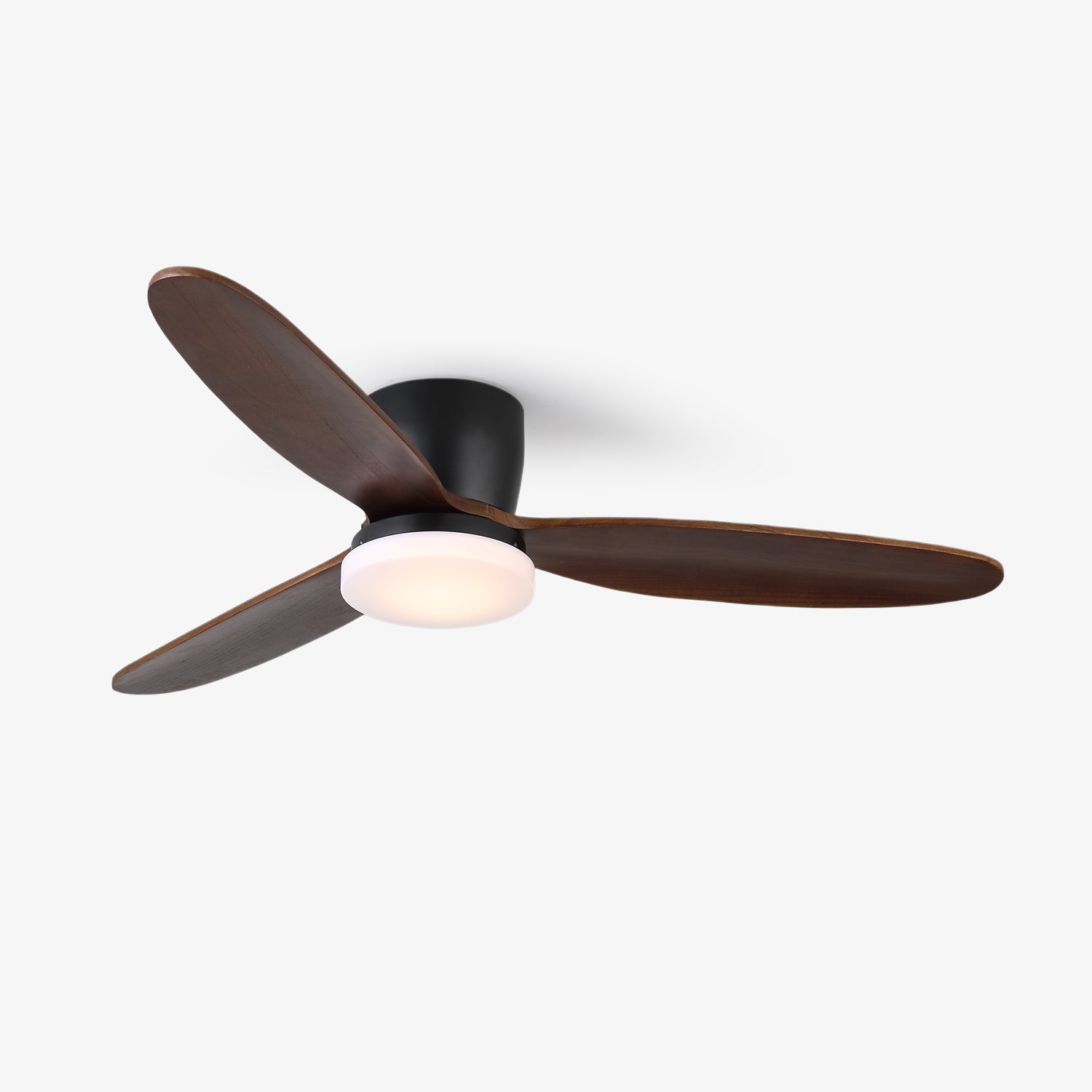 Nocturnus Métal Bois Lumière de Ventilateur de Plafond