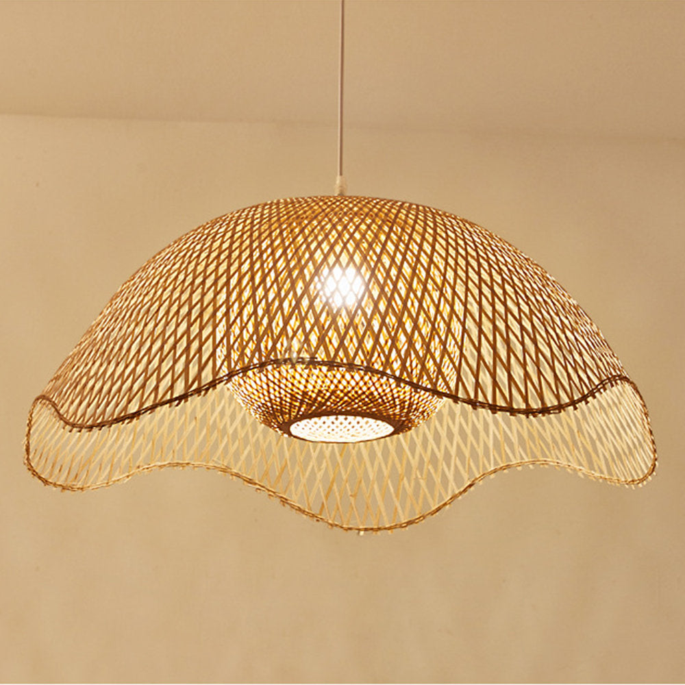 Ritta Tissu Osier Suspension Bambou Chambre à Manger Salle à Manger
