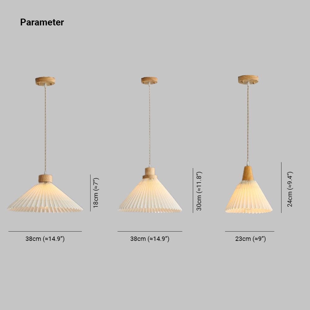 Ritta Suspension Cluster, Plissé 4 Styles