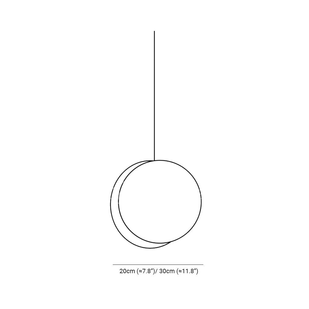 Valentina Ronde LED Suspension Blanc Rose Métal Blanc Salon Chambre