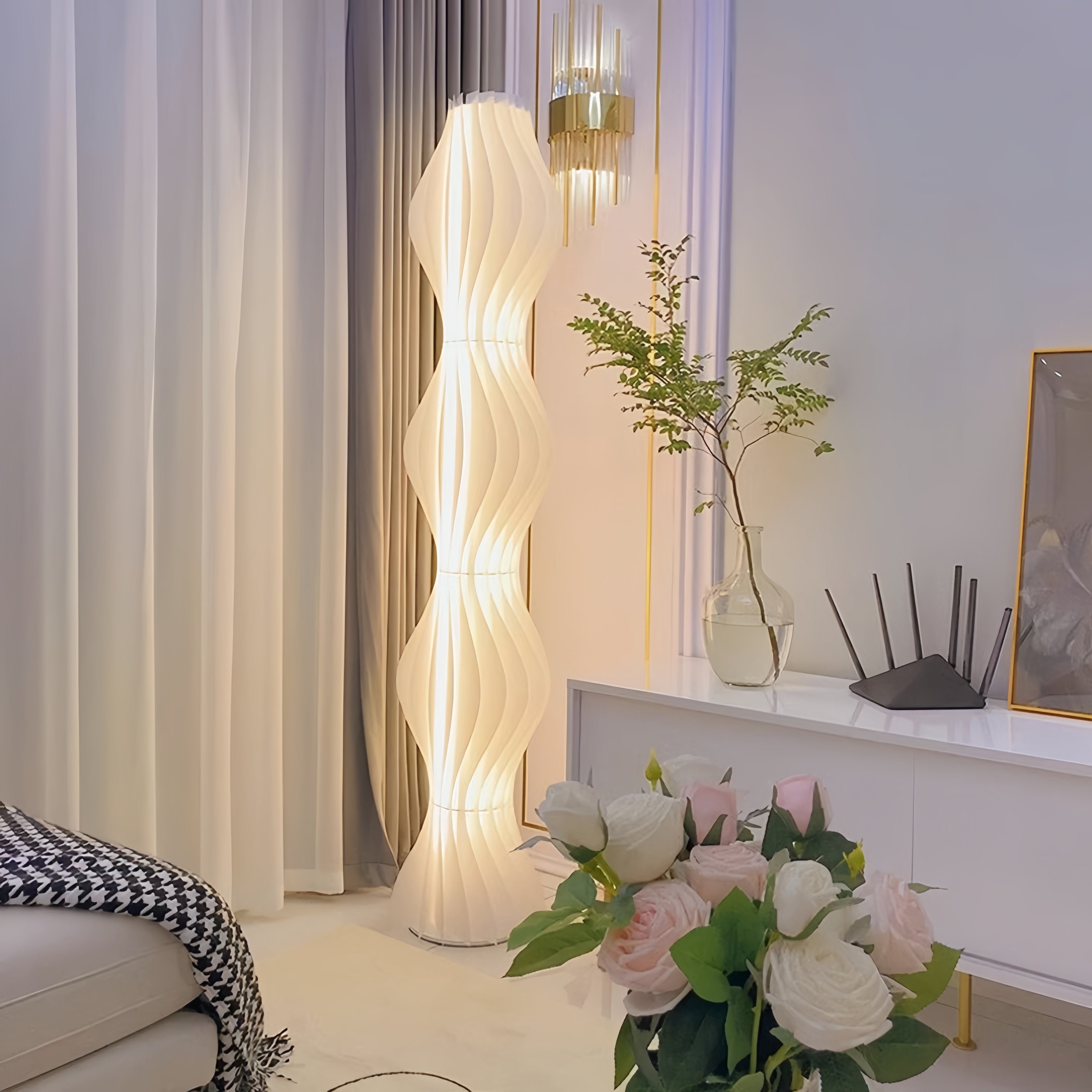 Mira LED Lampadaire Blanc Chambre à coucher Salon Salle d'étude