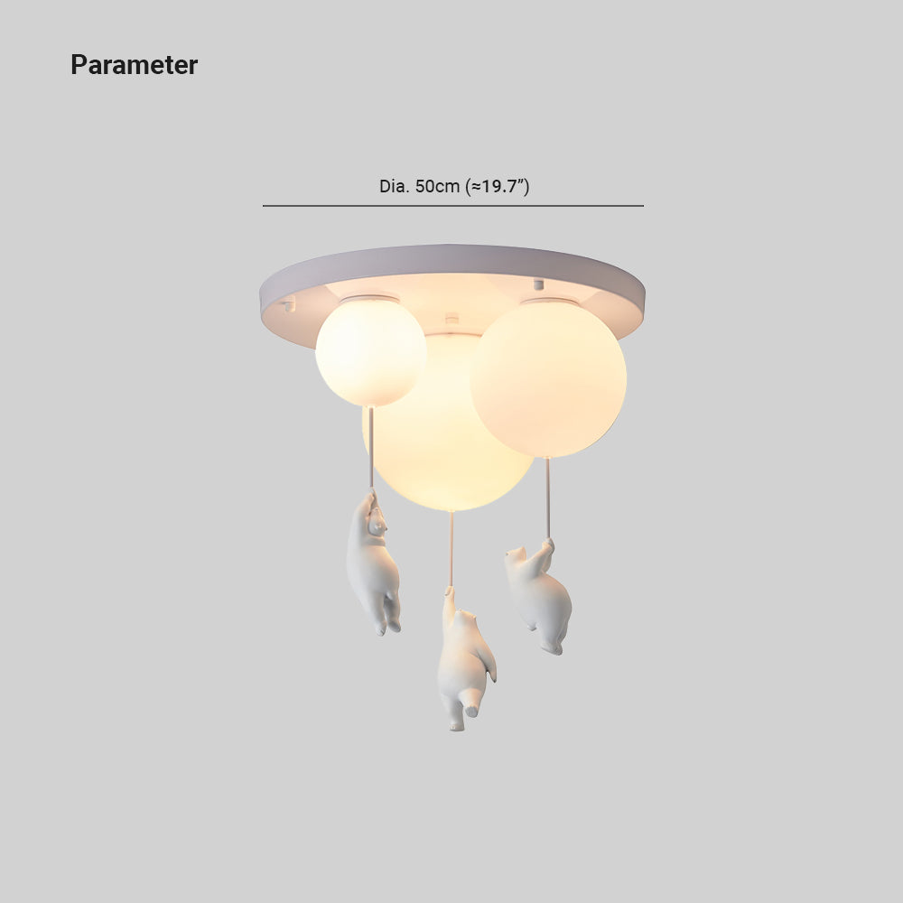 Aria Suspension/ Plafonnier Ballon Moderne, Résine Chambre