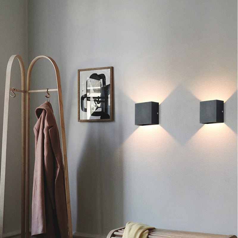 Ray Applique Murale Carrrée Minimaliste Intérieur/Extérieur