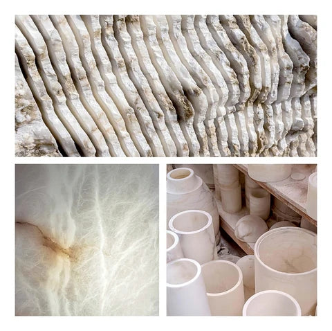 Aurelia Alabaster Chandelier Staircase - Letslighting