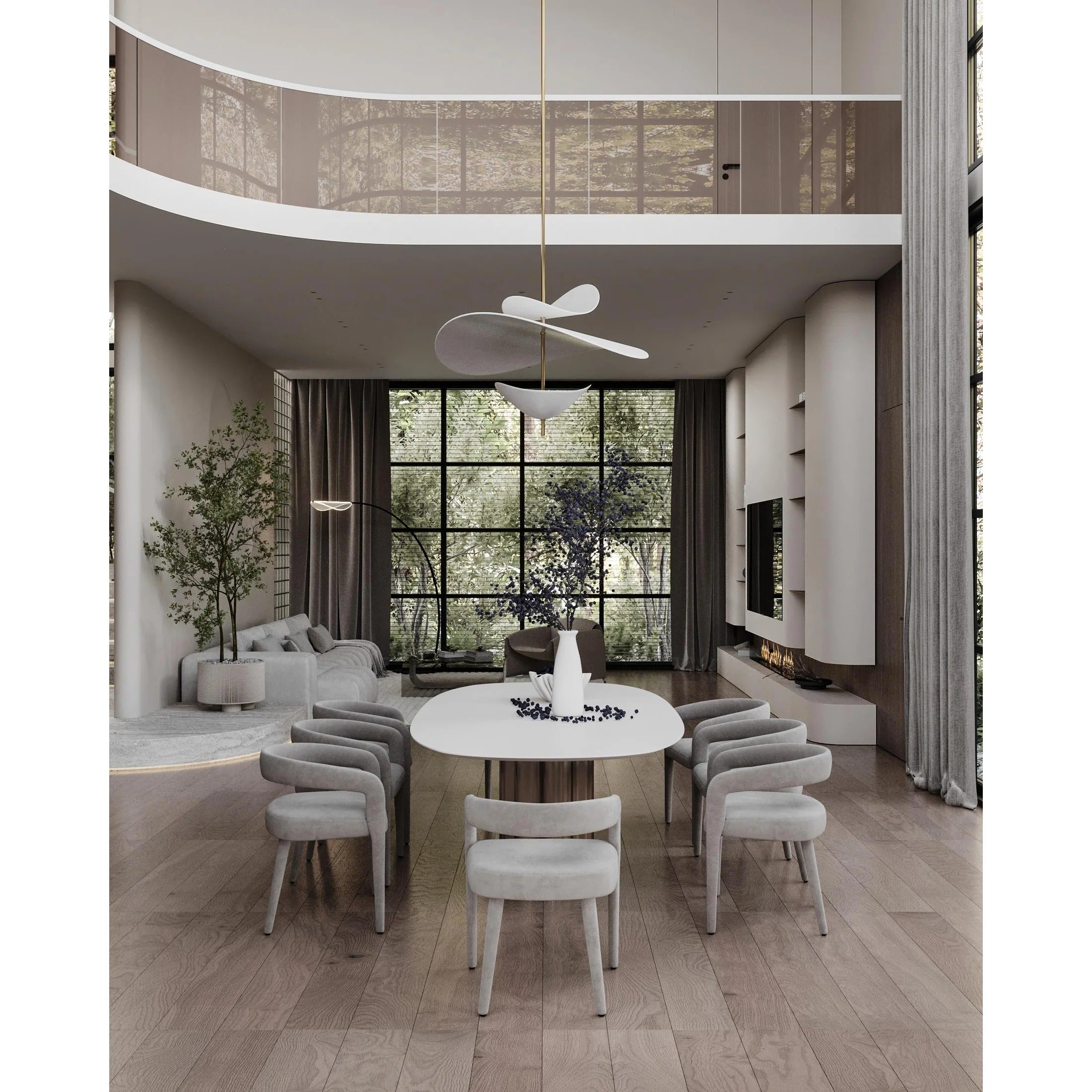 Unorara Lampe Suspendue en Métal Flottante Nordic Premium