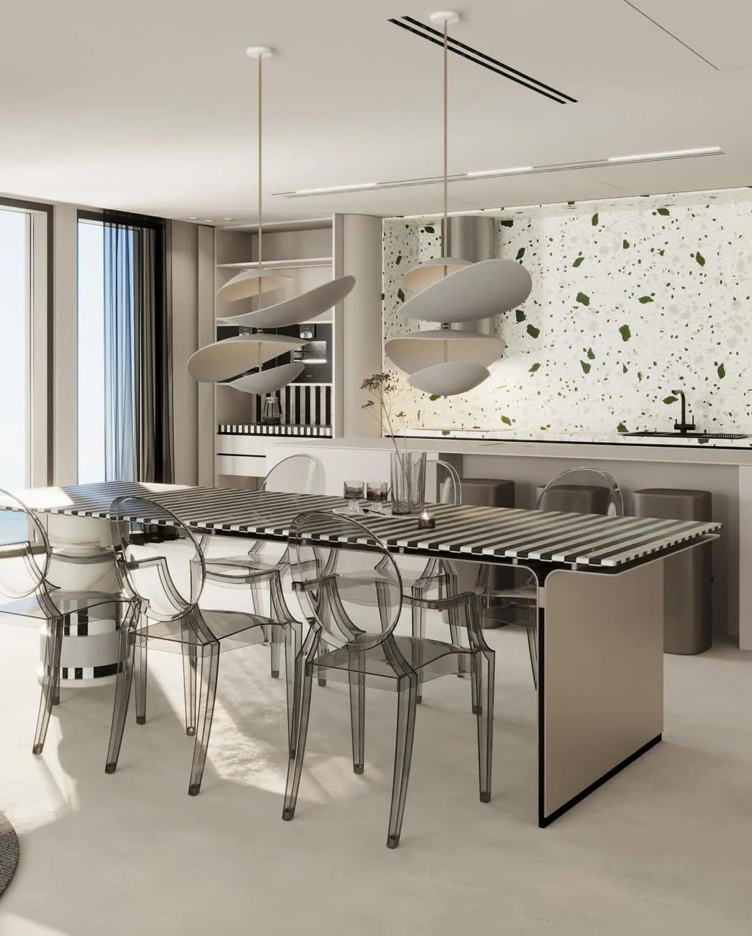 Unorara Lampe Suspendue en Métal Flottante Nordic Premium