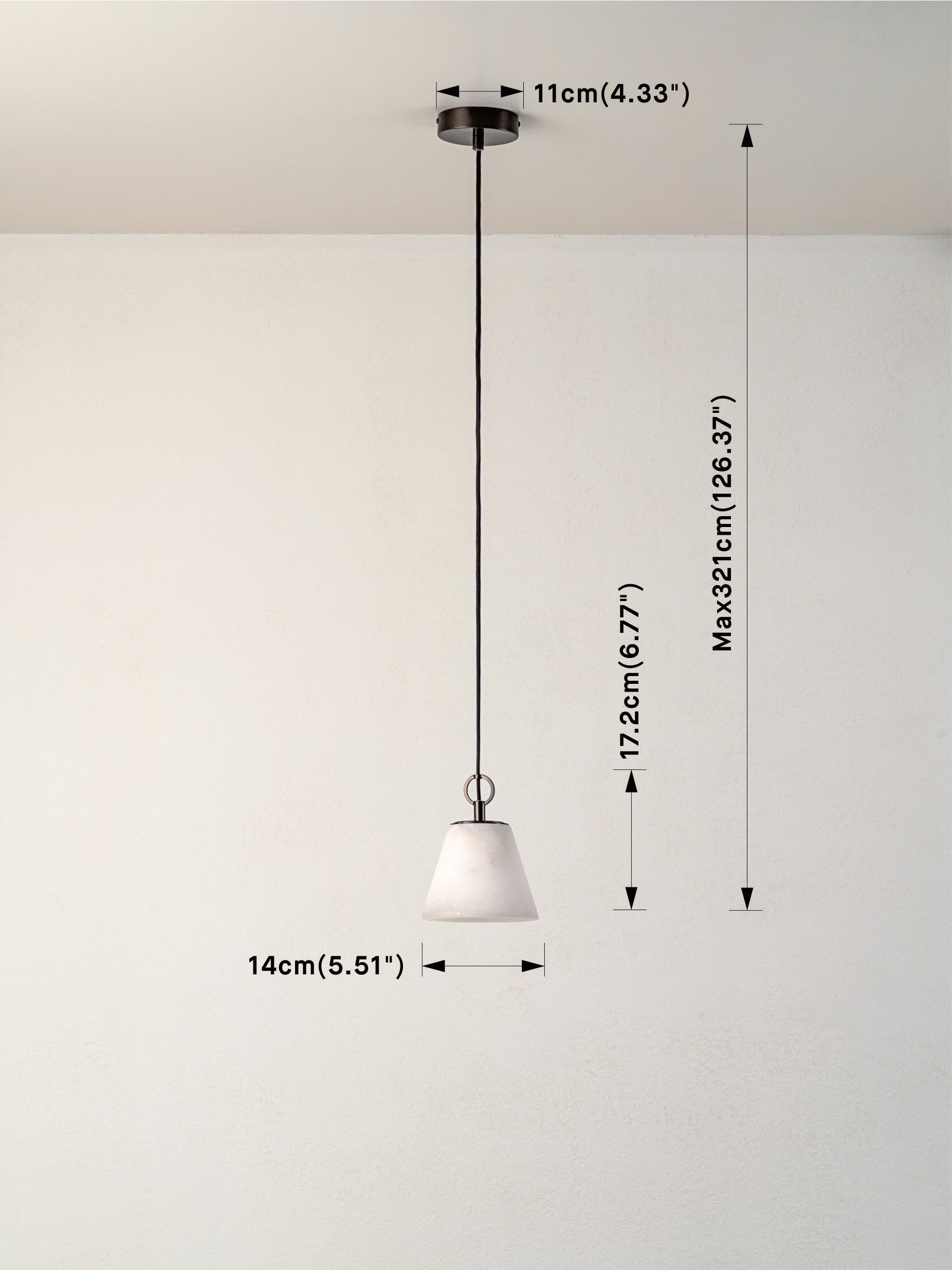 Parker Lampe Suspendue Moderne en Verre
