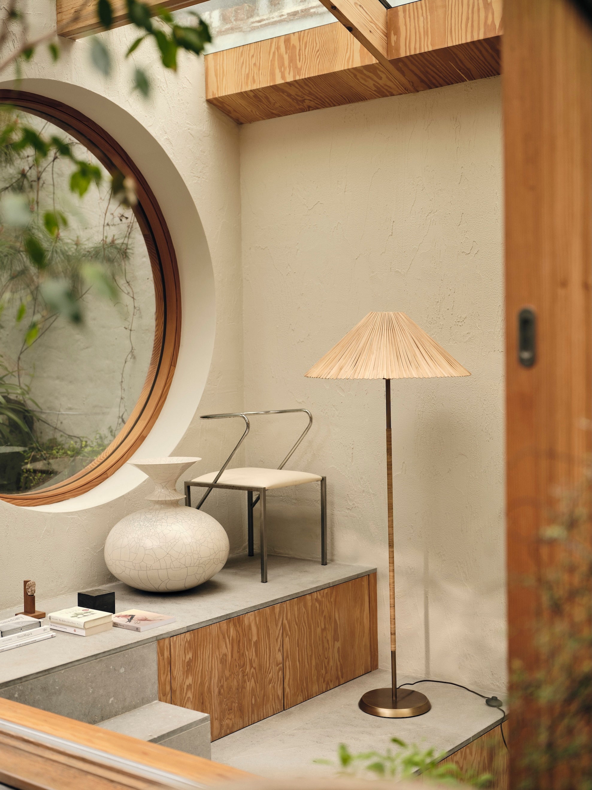 Parker Lampadaire Minimaliste en Bambou