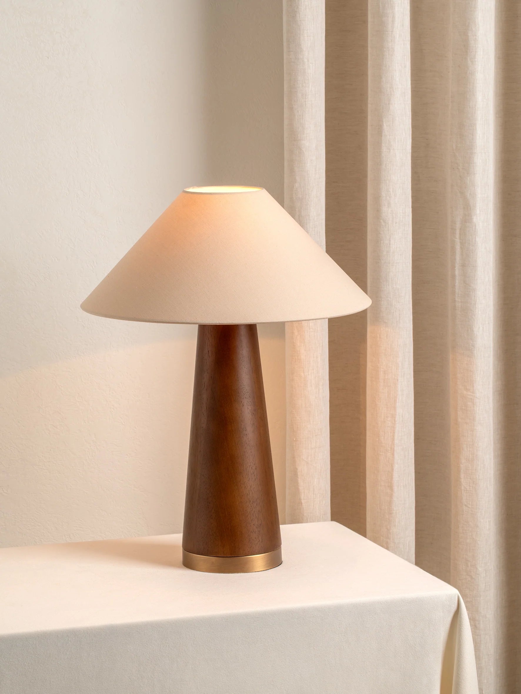 Kiley Lampe de Table Moderne en Bois
