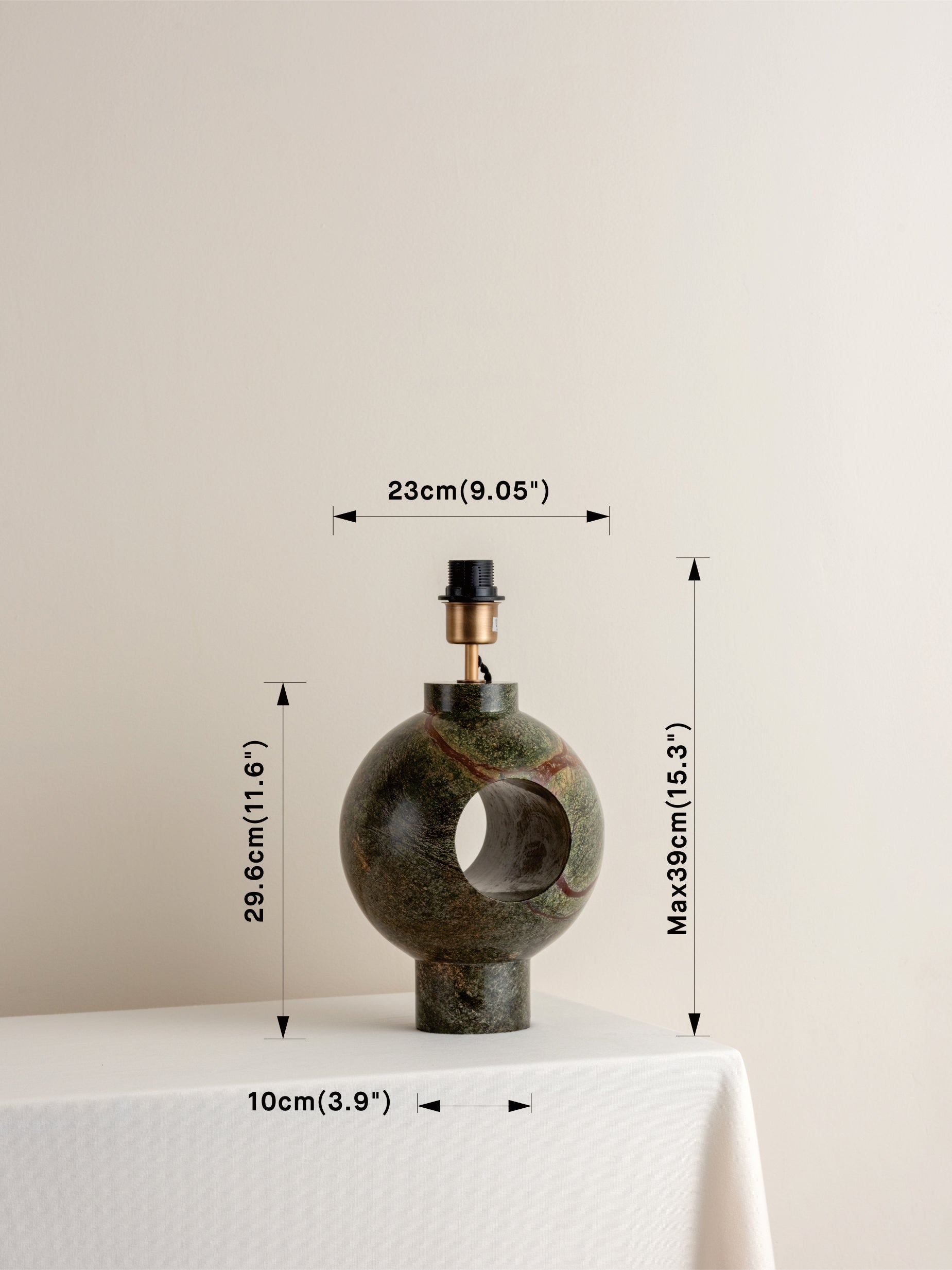 Chris Lampe de Table Moderne en Marbre