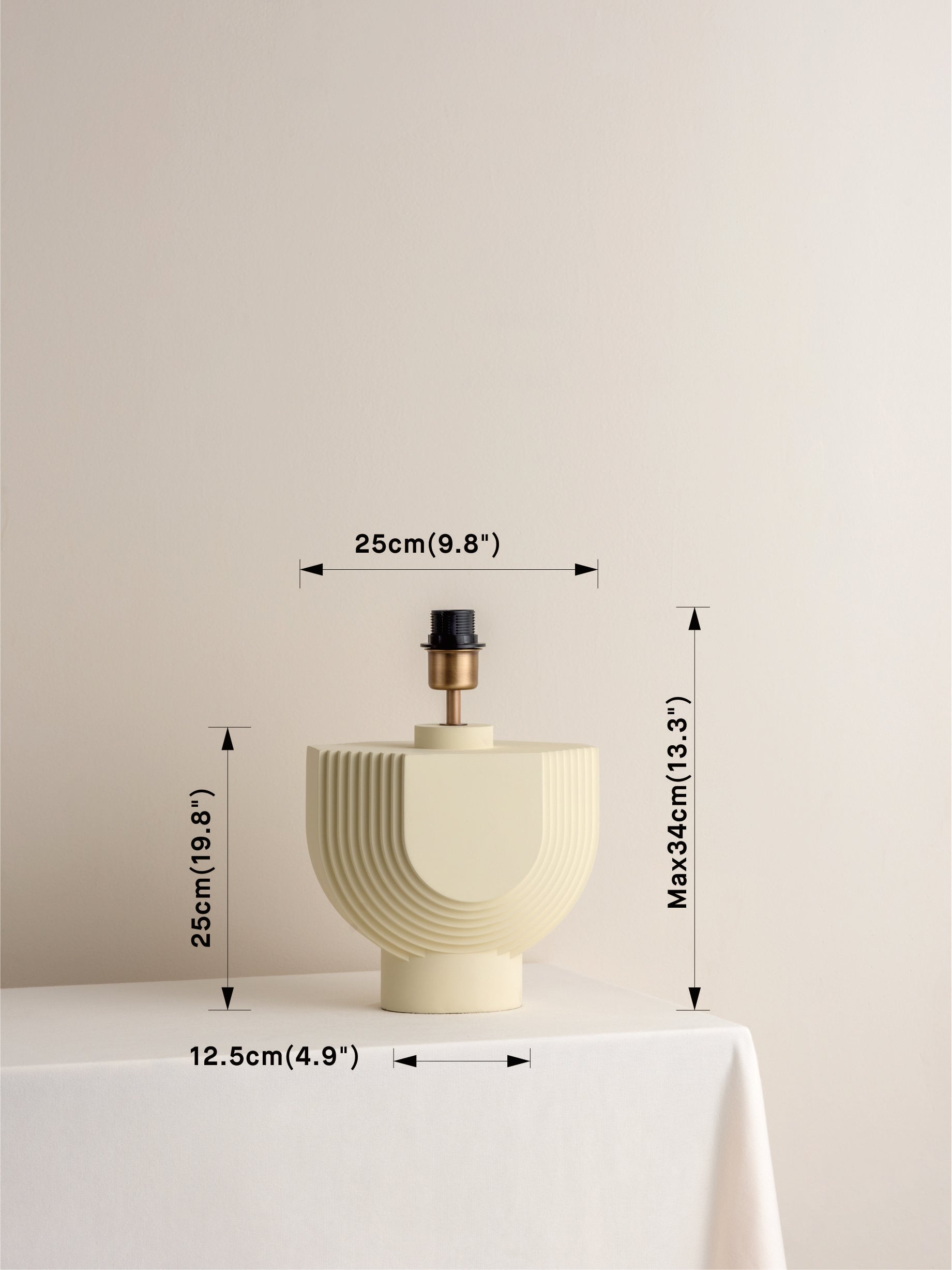 Velare Édition 1.3 - lampe de table en béton - base uniquement Lampe de table