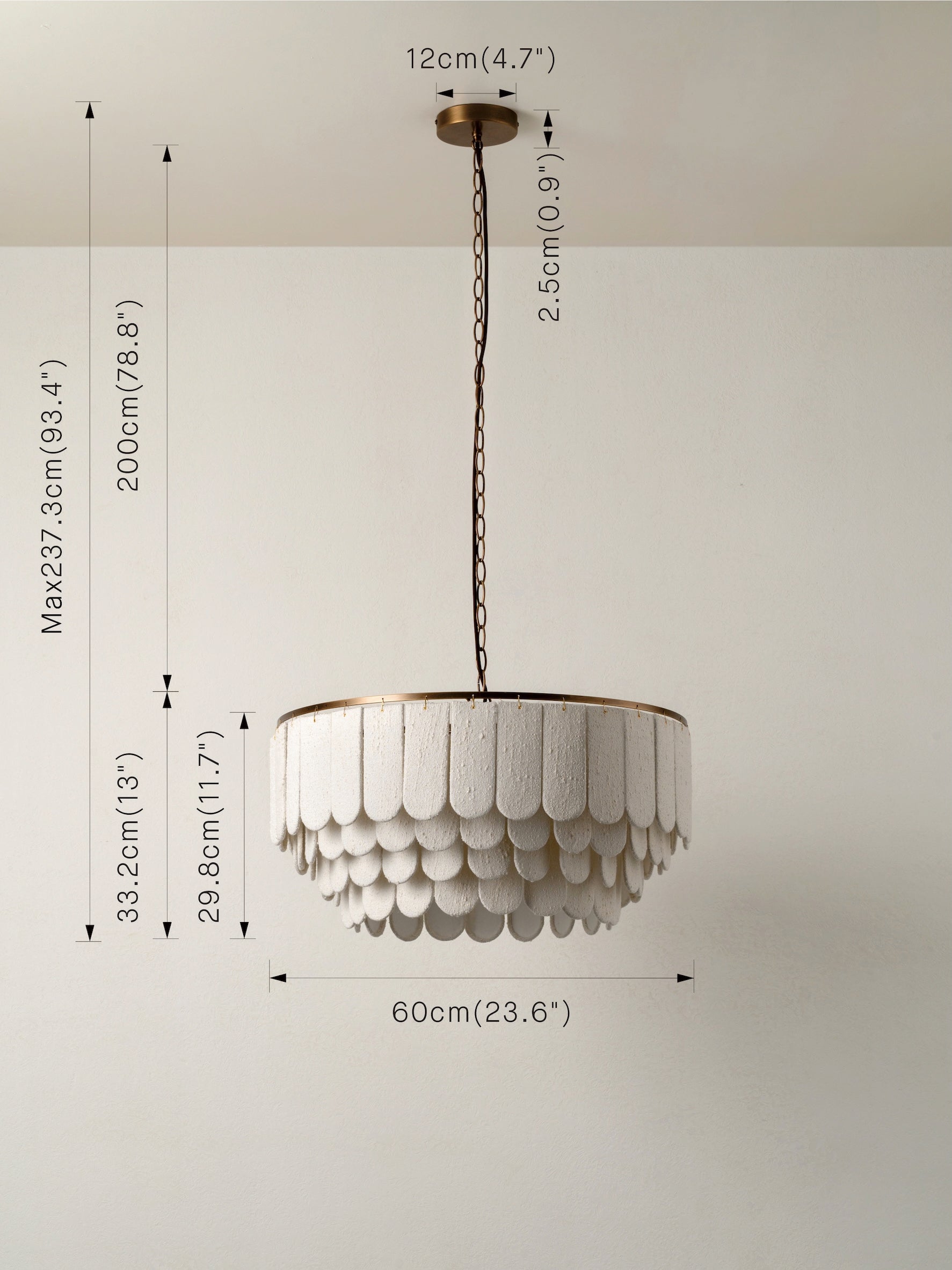 Ember Lustre en Tissu Moderne