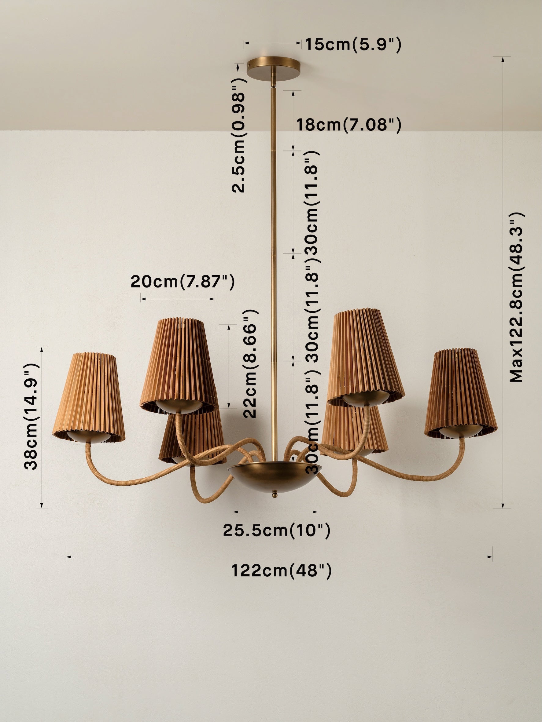 Madison Lustre en Bois Vintage