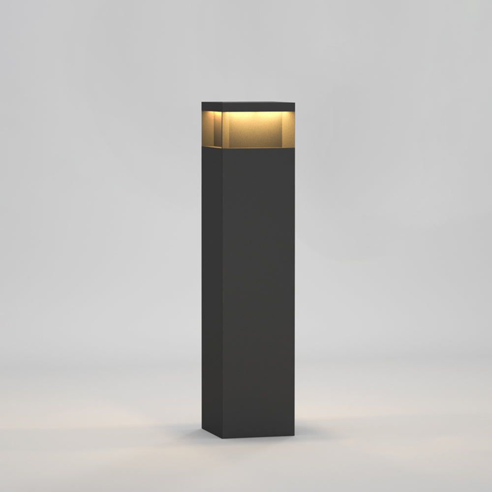 Ray Extérieure Rectangulaire Moderne, Métal, Noir, Extérieur