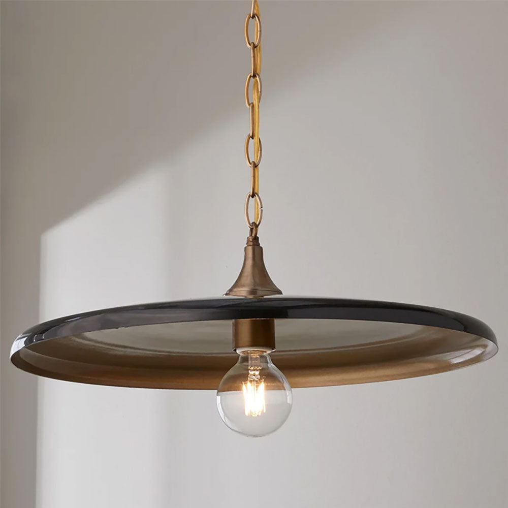 Silva Industrie Vintage Métal LED Suspension Blanc/Noir/Or Salon
