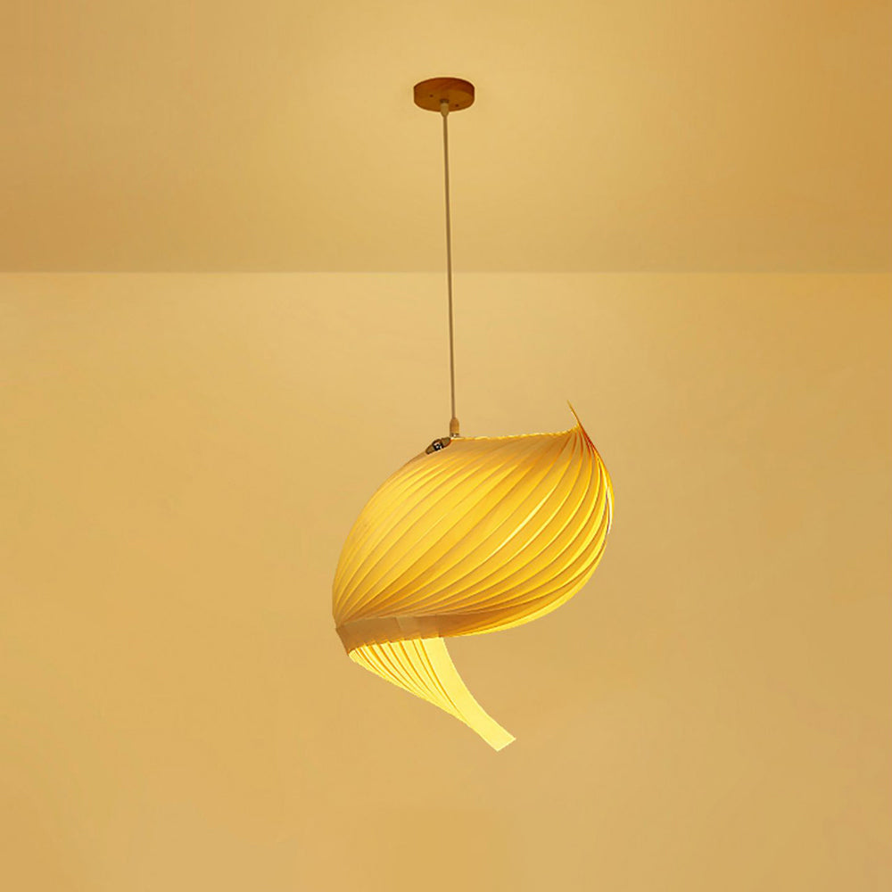 Muto Suspension Spirale Moderne, Metal/Bois, Bois, Salon