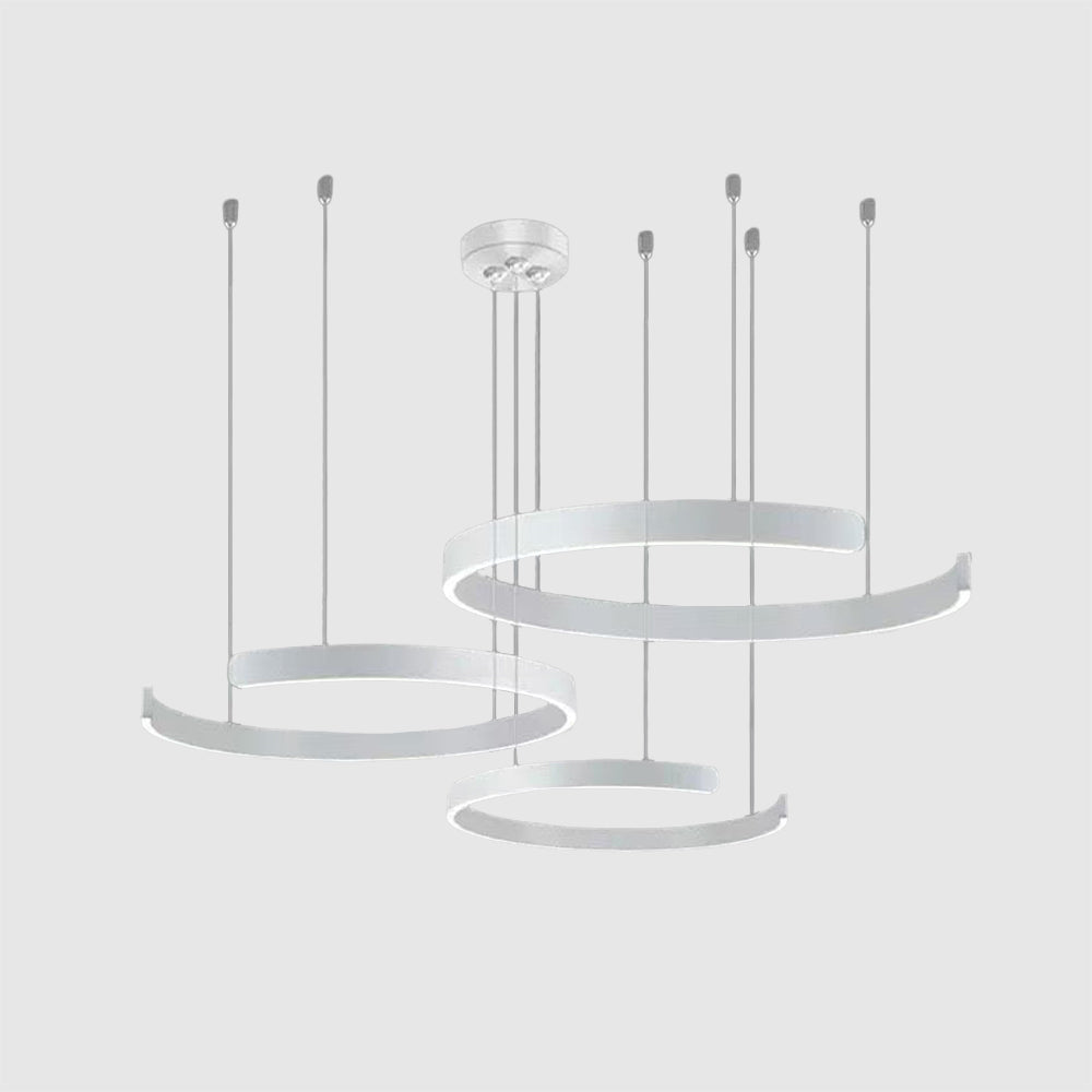 Urel Suspension Cercle Noir/Or Rose Salon/Chambre à Coucher - Neutralighting