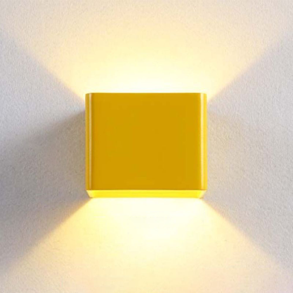 Ray Applique Murale Carrée Moderne 5-Couleurs, Chambre