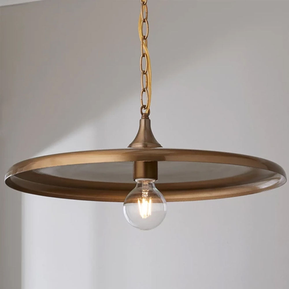 Silva Industrie Vintage Métal LED Suspension Blanc/Noir/Or Salon