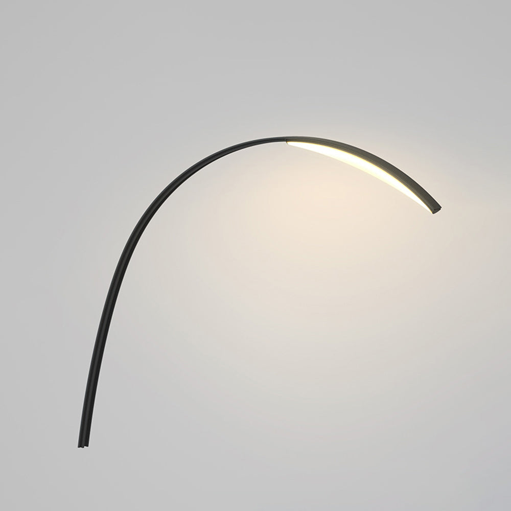 Ray Lampe Extérieure au Sol Arche Simple, Métal/Acrylique, Noir, Jardin