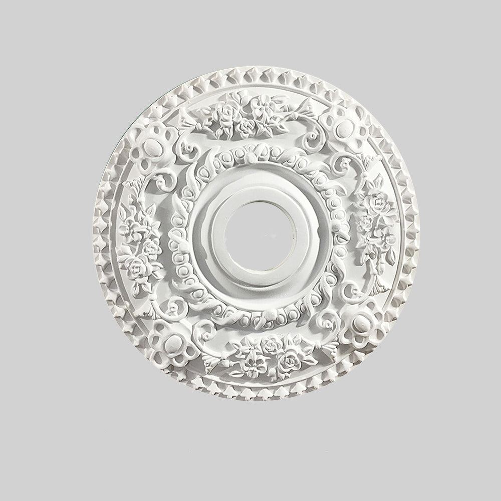 Ray Plaque de Plafond en Plâtre Vintage de style français, Accessoires d'éclairage, 4 Style