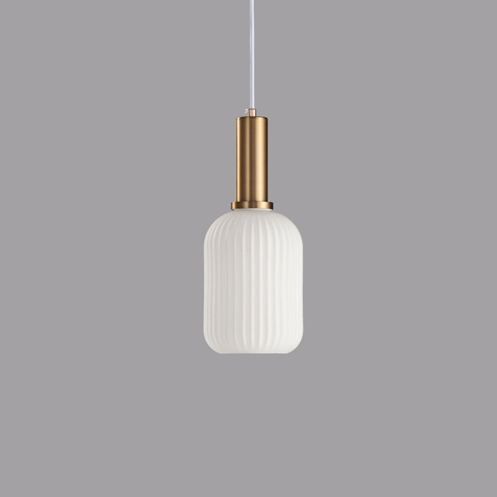 Valentina Luminaires Suspensions Cylindre Moderne Blanc