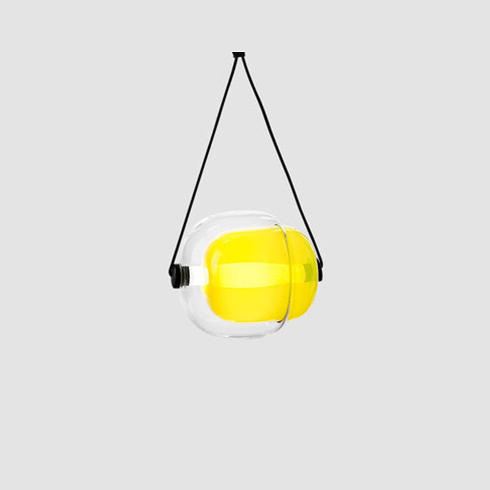 Valentina Design Luminaires Suspensions Bulle Moderne LED Verre Bleu/Jaune/Rose/Blanc Salon/Chambre à Coucher
