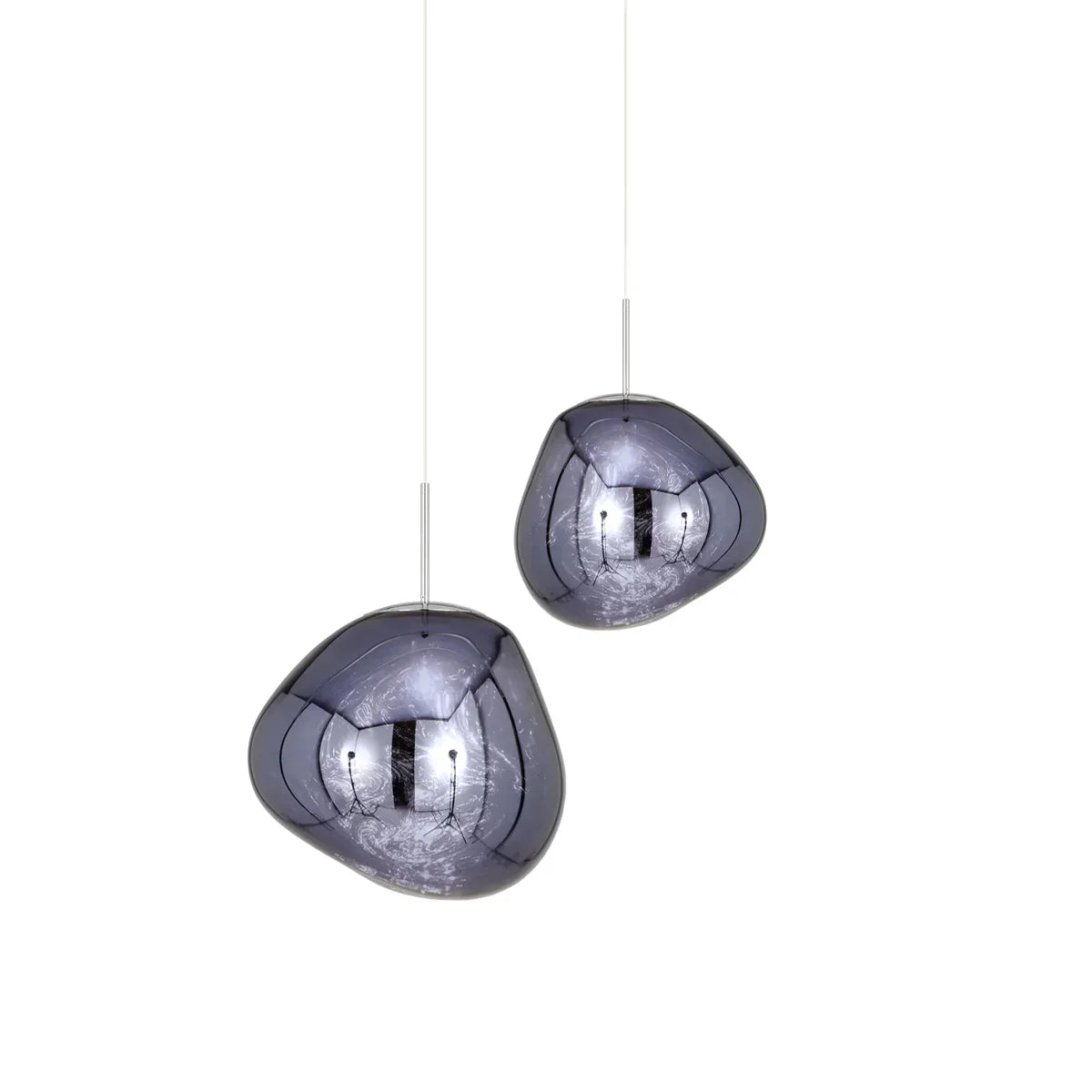 Valentina Suspension Moderne en Verre Coloré Irregulier