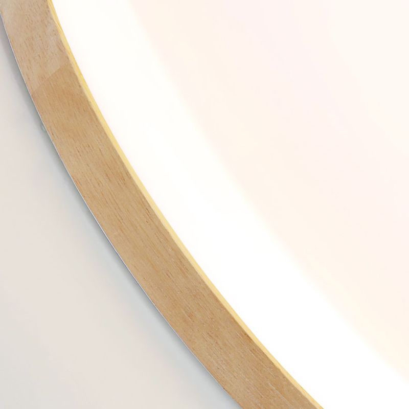 Muto Plafonnier LED Grande Rond Moderne Bois