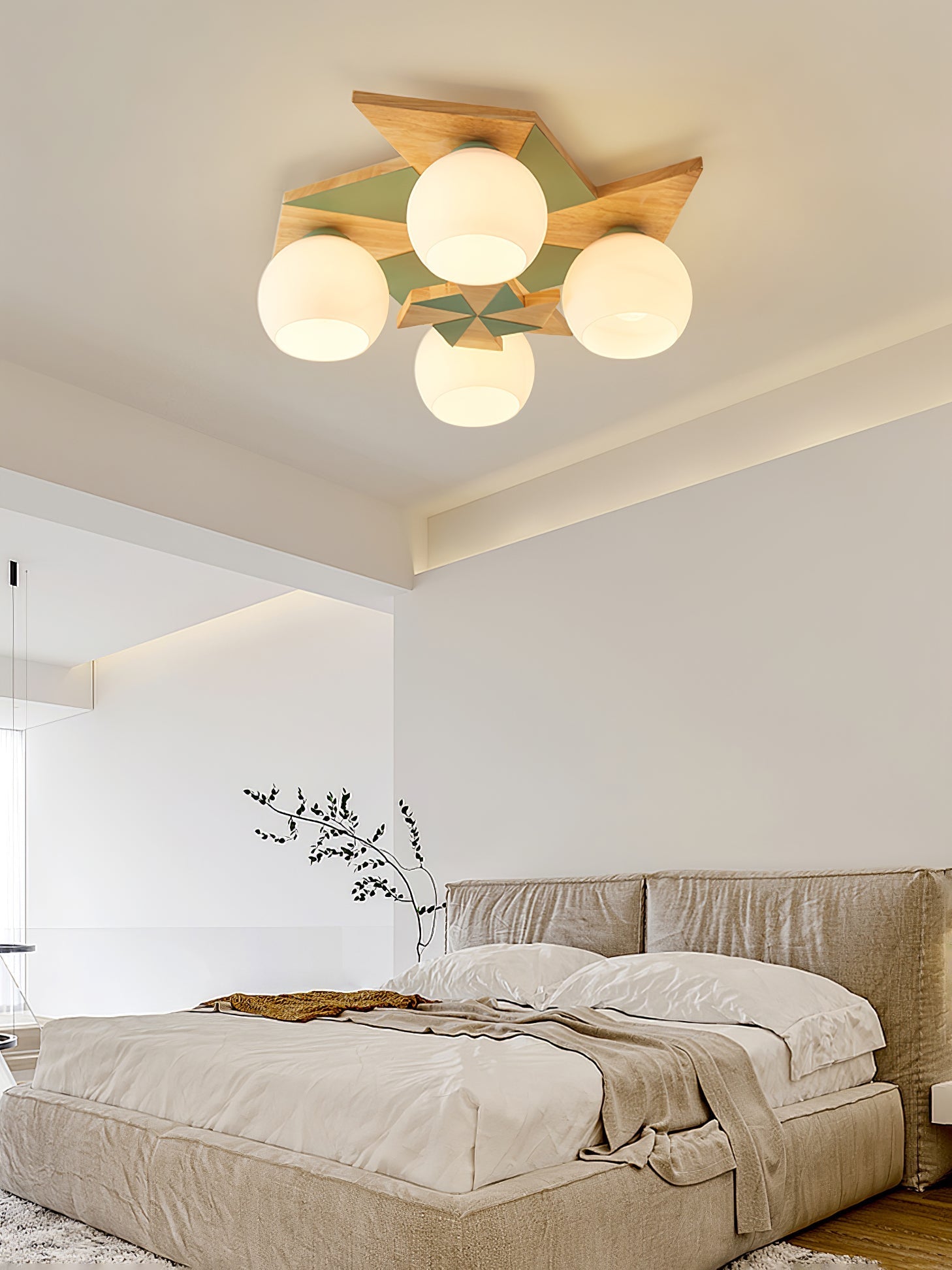 Ewooda Wooden Ceiling Lamp - Letslighting