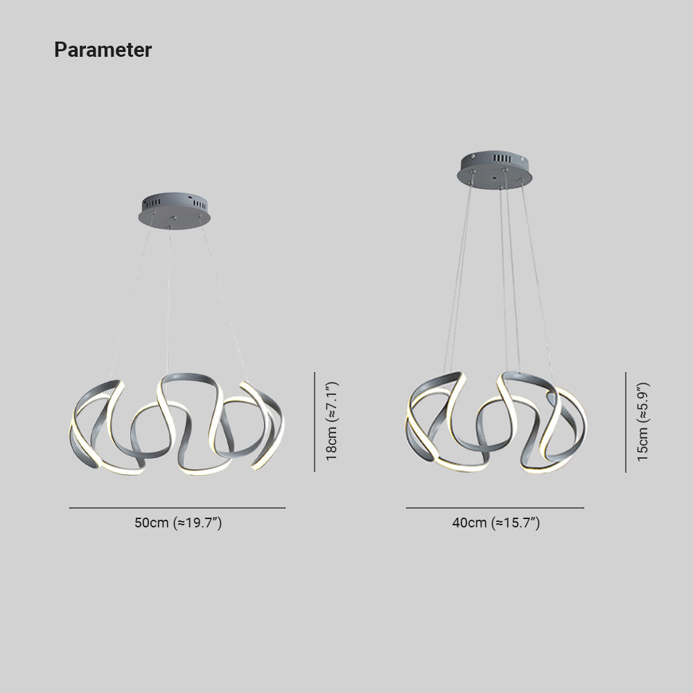 Arisha Suspension Linéaire Moderne Doré/Café/Gris, Salon