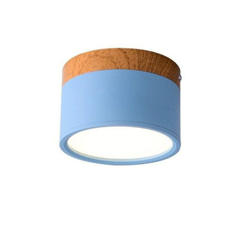 Aria Petit Plafonnier Led Multicolor Bois Nordique, Couloir