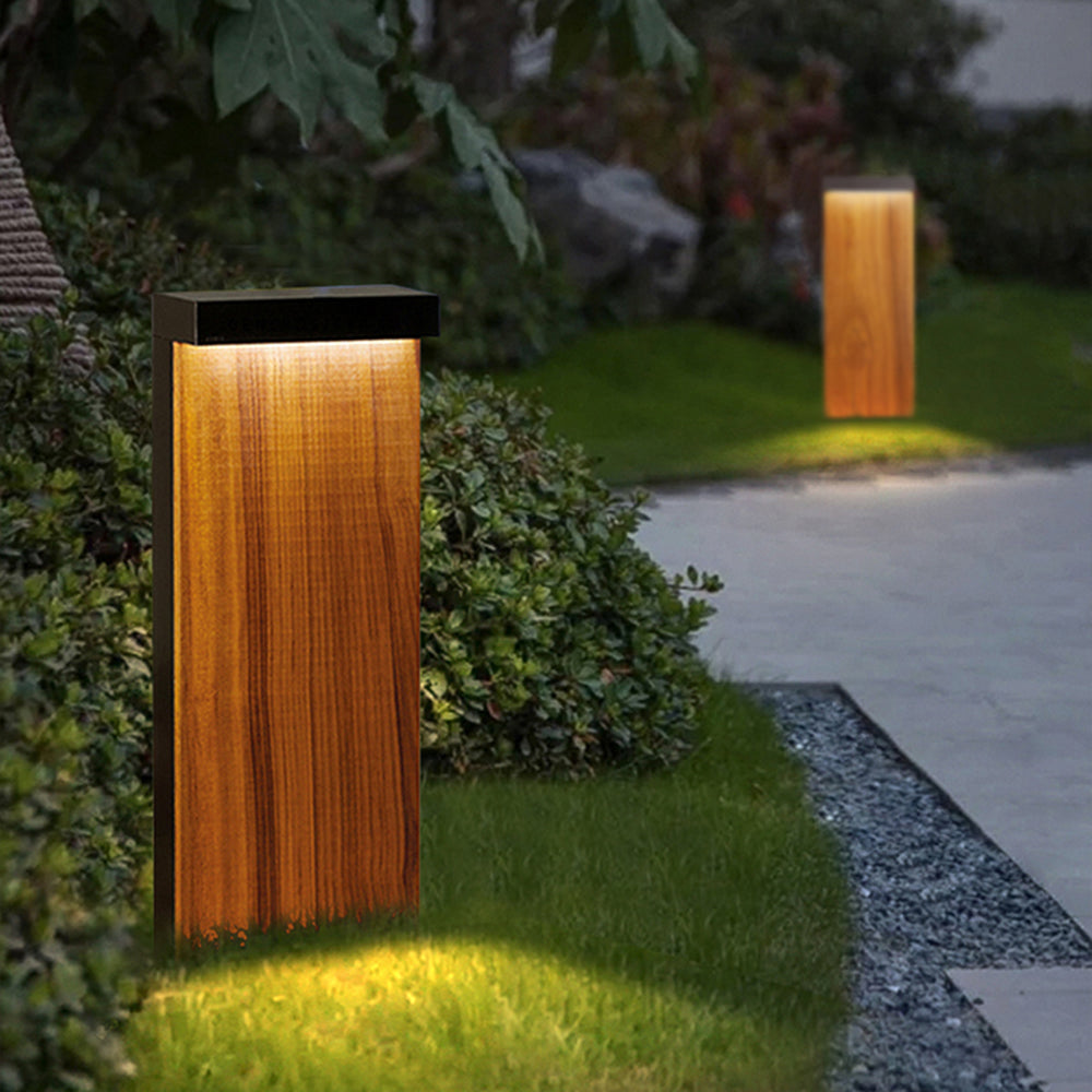 Ray Extérieure Géométrique Minimaliste, Métal, Bois, Extérieur