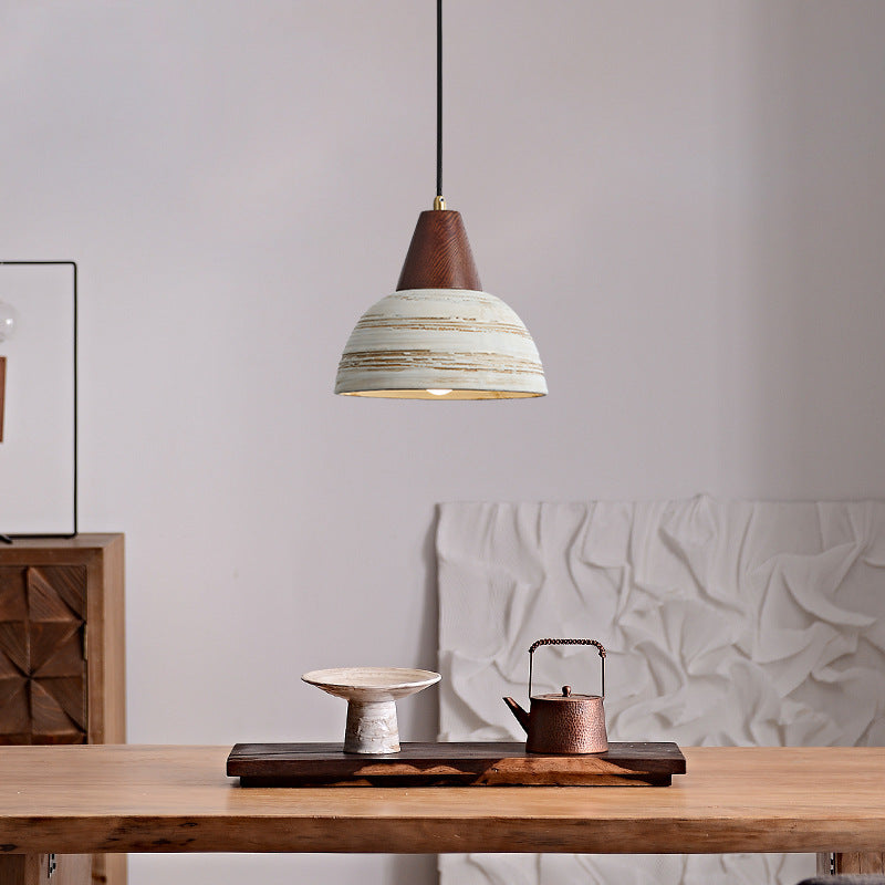 Muto Nordique LED Suspension Métal/Céramique/Bois Chambre À Coucher