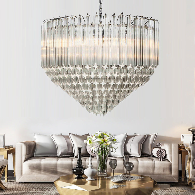 Silva Moderne Luxe Art LED Suspension Verre Salon