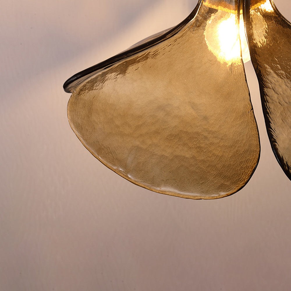 Arisha Suspension Fleur Vintage, Métal/Verre, Marron, Chambre à Coucher/Salon