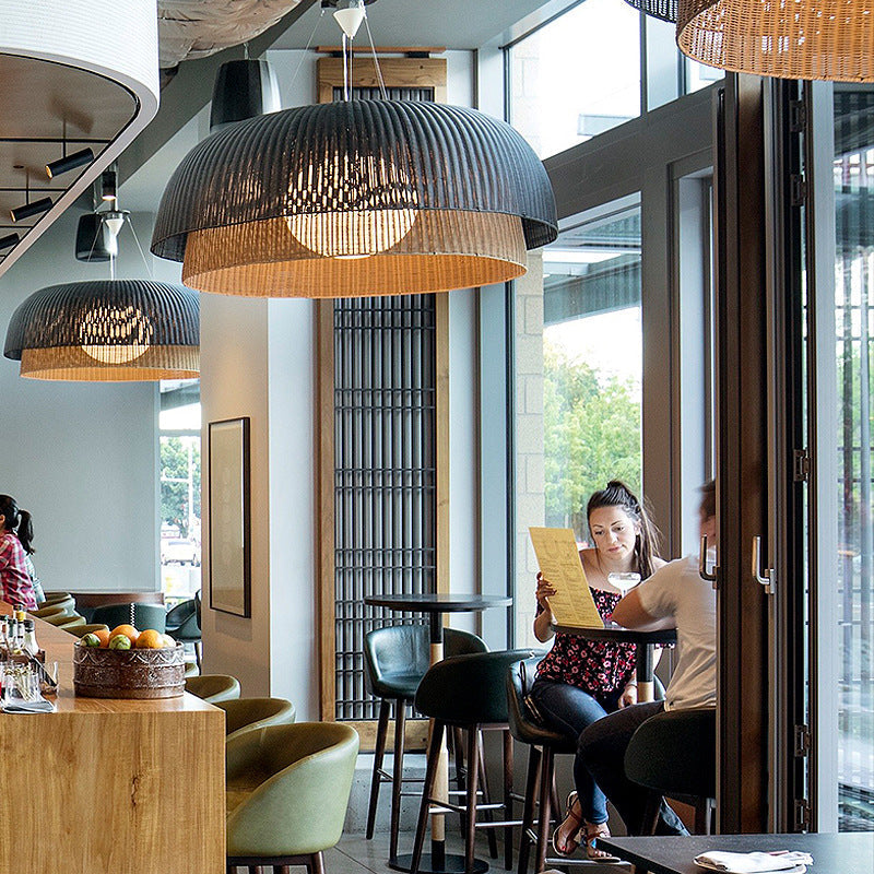 Ritta Cottage LED Suspension Métal/Rotin Chambre À Coucher/Salle À Manger