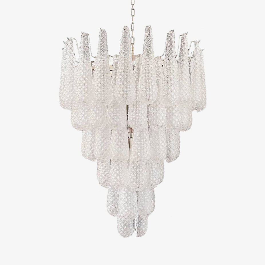 Aurora Chandelier Pinecone Murano Glass Textured Luxury - Letslighting