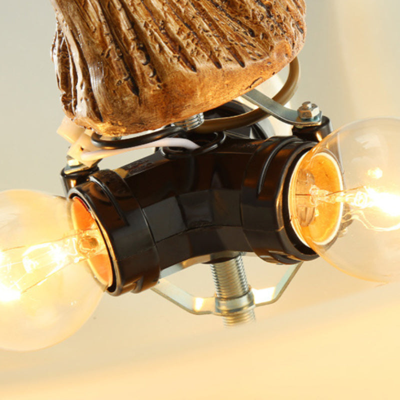Silva Rétro LED Suspension Bois Verre Salle À Manger/Salon