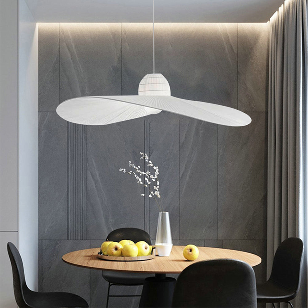 Ritta Suspension Vintage, Métal/Tissu, Blanc/Noir, Salle à Manger