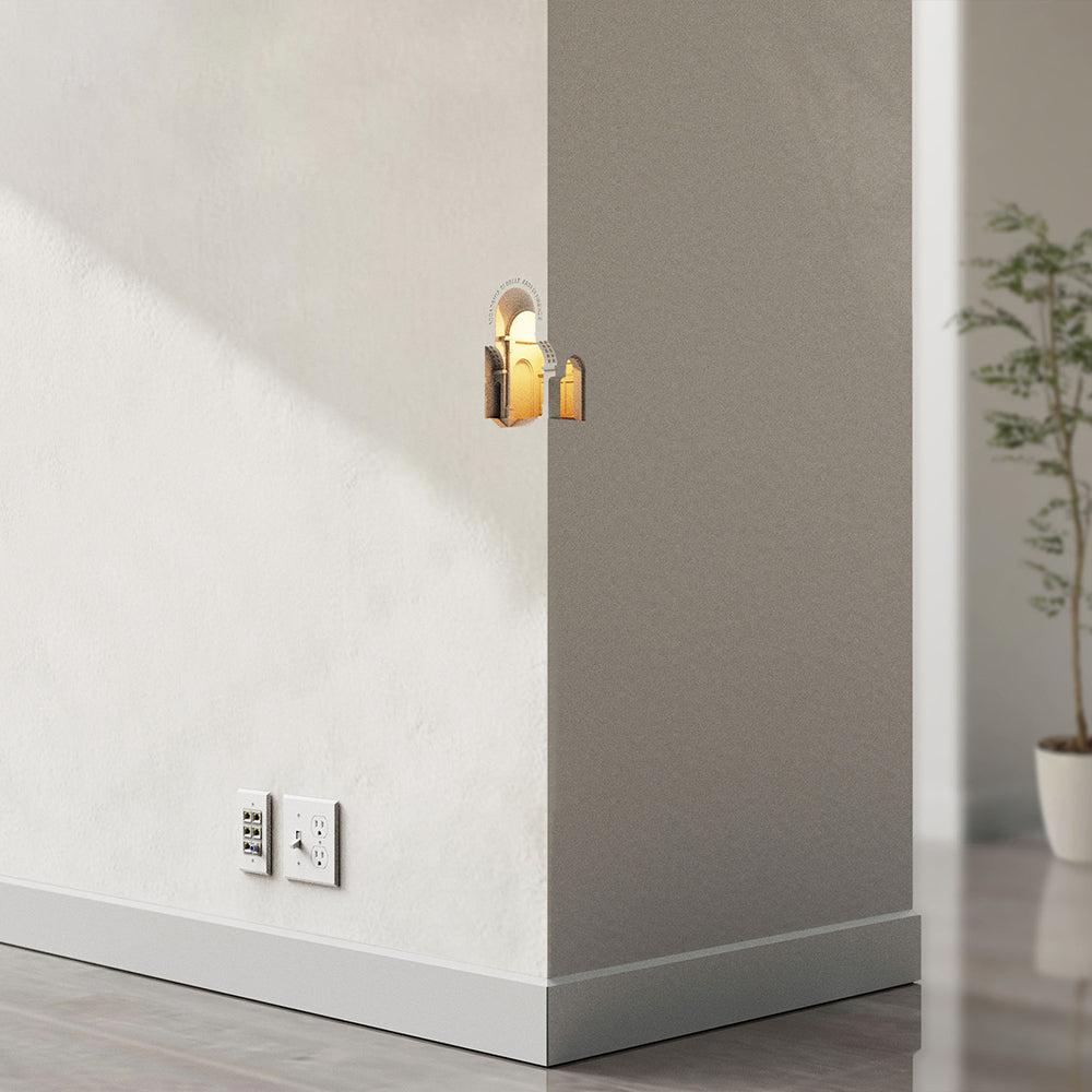 Ray Applique Murale Art Déco Flush LED Encastrée, 3 Styles, Blanc, Salon